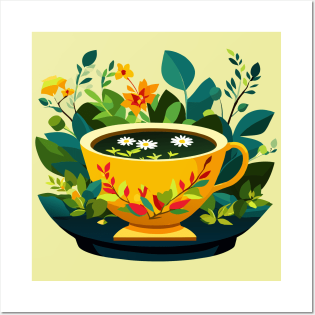 cup of flowers Wall Art by Lilbangdesigns